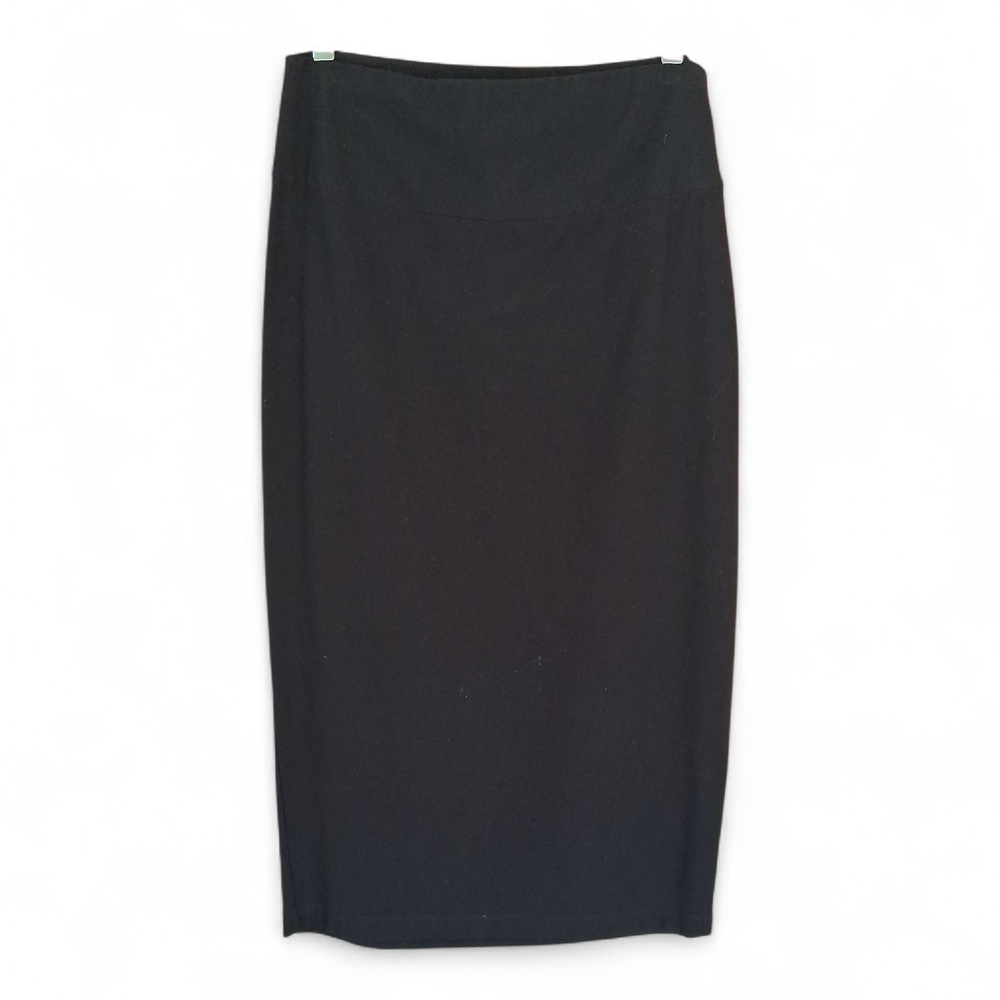Eileen Fisher Elegant Black Midi Pencil Skirt XS